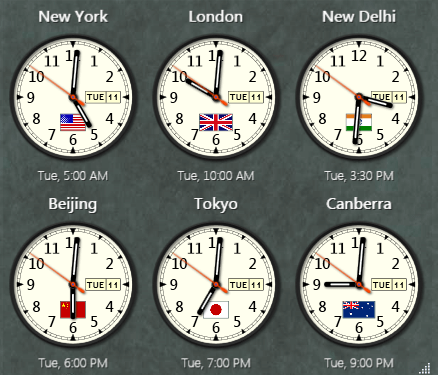 Sharp World Clock