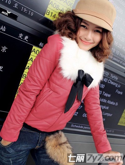 矮个子外套穿衣有女生长女技巧棉服混搭拉短款生按腿图片