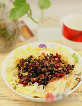豉汁蒸粉丝娃娃菜