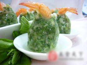 荠菜虾球