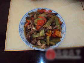 甜椒莴笋肉片
