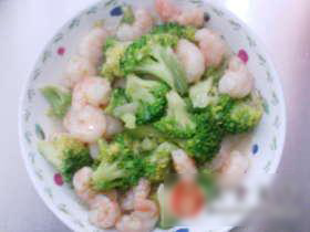西兰花炒虾仁