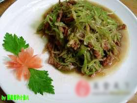 芹菜丝炒肉