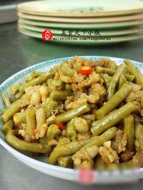 酸豆角炒肉末