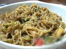 豆芽炒肉