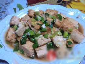 小葱炒豆腐
