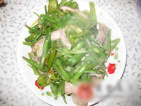 肉炒芸豆丝