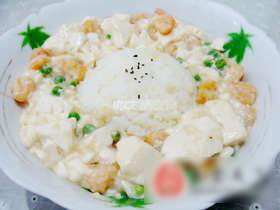 豆腐虾仁饭