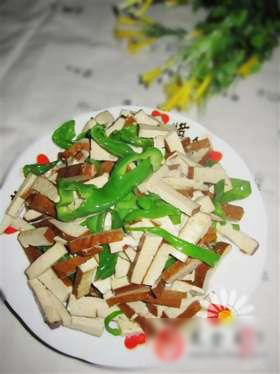 青椒炒豆干