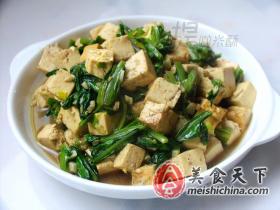油麦菜炖豆腐