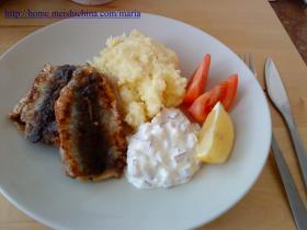 煎鲱鱼配土豆泥