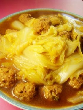 白菜肉丸炖粉条