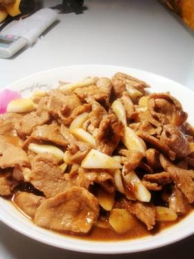 蒜爆羊肉