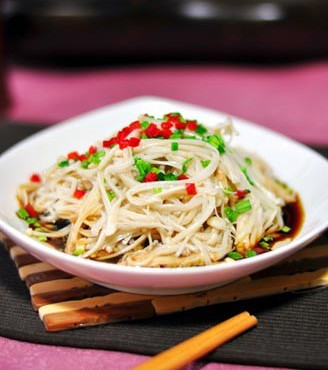 白灼金针菇