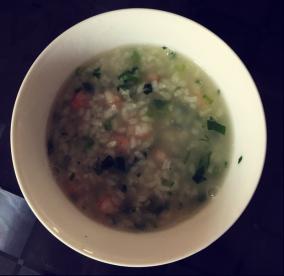 虾仁菜心粥宝宝食谱