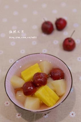 【山楂糖水糖水苹果】春节后的消食健身番薯减脂牛男减肥图片
